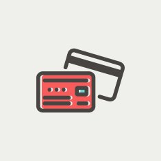 Identification card thin line icon N4