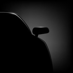 Car silhouette on a black background N2