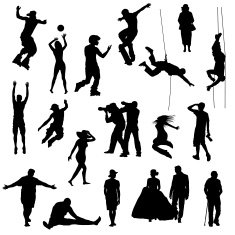 collection of people silhouettes N11