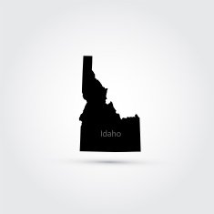 Map of the U S state Idaho