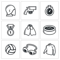 Water sports icon Vector Illustration