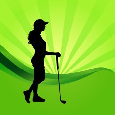 Vector silhouettes of golf N11