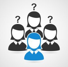Businessman woman silhouettes Vector icon