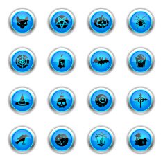 Blue Icons - Halloween