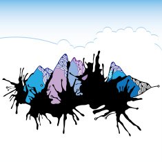 Abstract mountains for your design