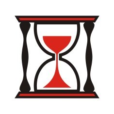 sandglass silhouette
