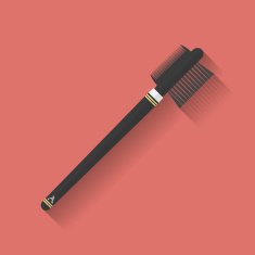 Eyebrows and Eyelashes brush icon Flat style N2