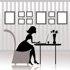 Girl in the office prints N2