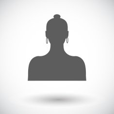 Female avatar single icon N2