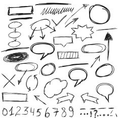 Set of comic speech bubbles Vector image