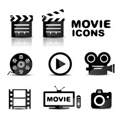 Vector movie icons