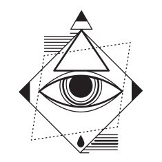 Geometric tattoo design hipster trendy N2
