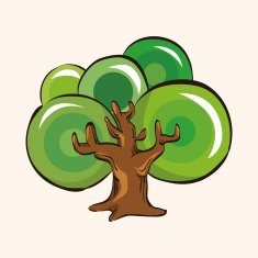 tree theme elements vector eps N8