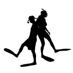 Vector silhouette of a people N154