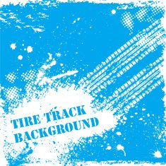 Blue tire track backgound