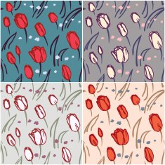 Seamless Floral Pattern N1548