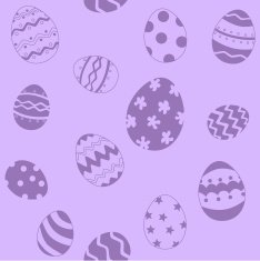 Purple Easter Egg Pattern
