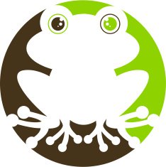 Abstract Frog Silhouette