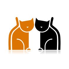 Cats silhouette for your design N2