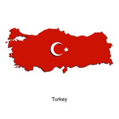 Map of Turkey for your design