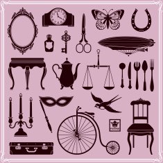Vintage Objects and Icons Set 2