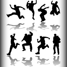 Active Youth Silhouette Set Series
