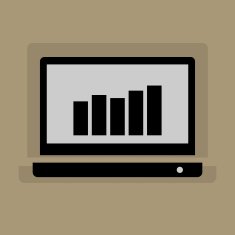 Laptop icon or sign