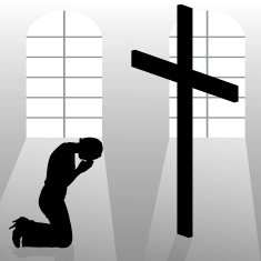 Vector silhouette of a woman N1376