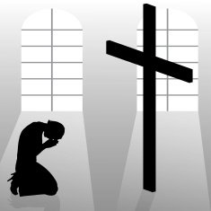 Vector silhouette of a woman N1378