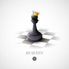 Winning Chess concept Vector background