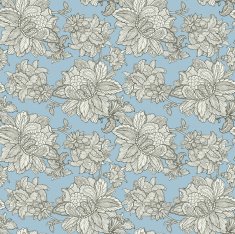 Seamless Pattern with floral ornament N118