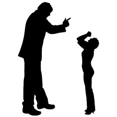 Vector silhouette of couple N266