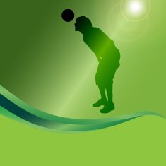 Vector silhouette of a man N410