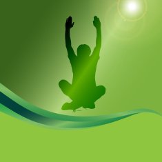 Vector silhouette of a man N411