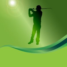 Vector silhouette of a man who fishes N7