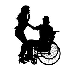 Vector silhouettes of couple N91