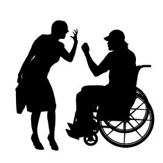 Vector silhouettes of couple N98