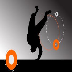 Vector silhouette of a man N428