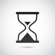 Hourglass icon isolated on white background