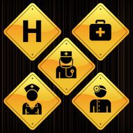 Yellow Signs - Hospital