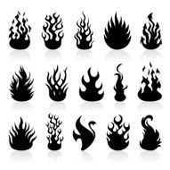 Black Silhouettes - Flames