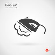Vector Gray Iron Appliance Icon