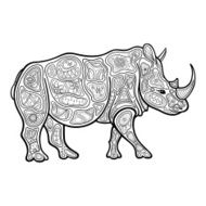 Cheerful rhinoceros N2