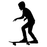 skateboarders silhouette N3