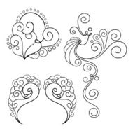 Vector Set of Deco Abstract Elements