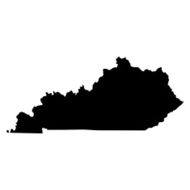 Map of the U S state Kentucky N2