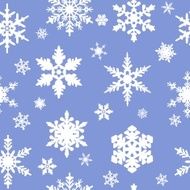Seamless snowflakes pattern N12