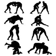 wrestling silhouettes N2