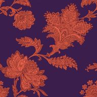 Seamless Pattern with floral ornament N138