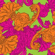Seamless Pattern with floral ornament N141